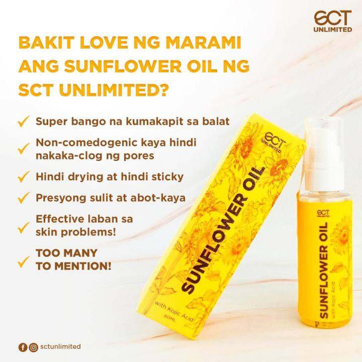 SCT Sunflower Oil with Kojic Acid Lazada PH