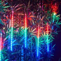 30cm/50cm LED Meteor Shower Garland Holiday Strip Light Outdoor Waterproof Fairy Lights For Garden Street Christmas Decoration