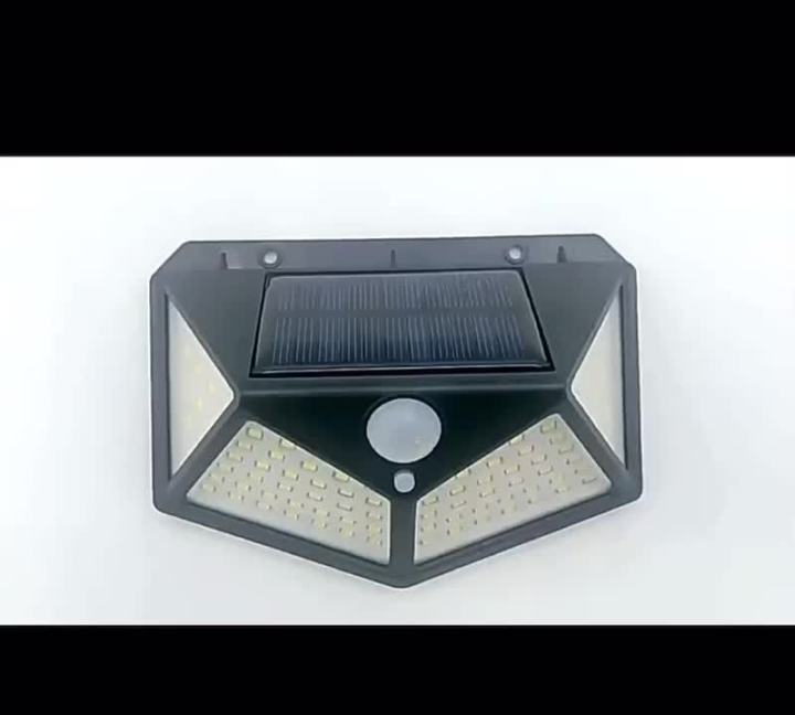 Luces LED solares de pared para exteriores, lámpara con Sensor de  movimiento PIR, alimentada por luz