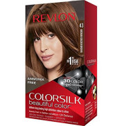 Revlon ColorSilk Beautiful Color Thuốc nhuộm tóc số 43 Nâu ánh kim vừa