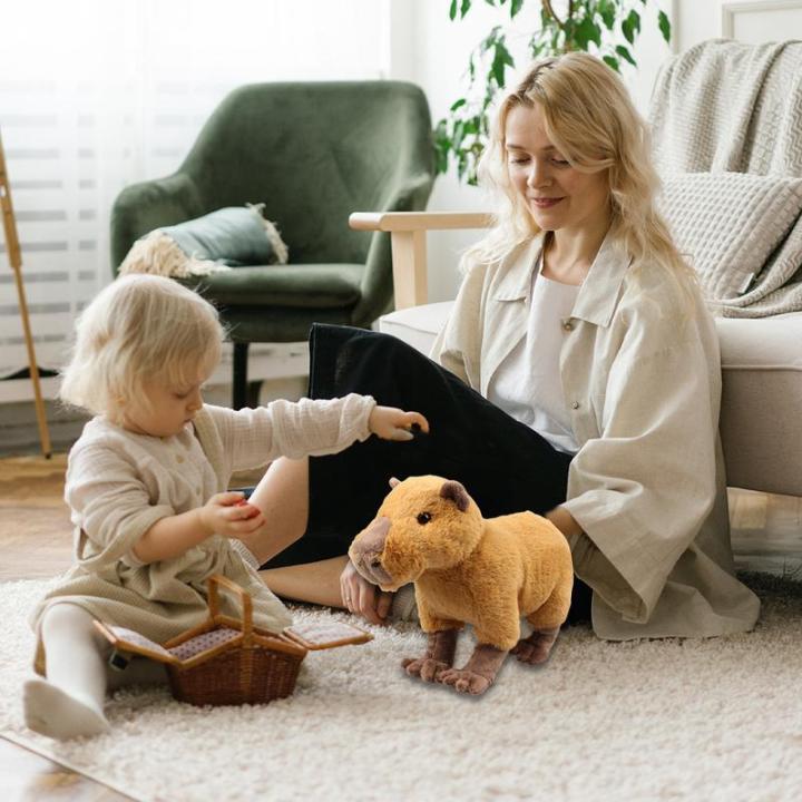 aov-สมจริง-capybara-ของเล่นตุ๊กตาจำลอง-capybara-ยัดไส้ของเล่นนุ่มน่ารักหนูของเล่นเหมือนจริงสำหรับของขวัญ-cod-จัดส่งฟรี