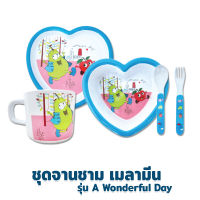 ชุดจานชามเมลามีน 100% - a Wonderful day