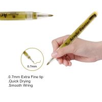 Acrylic Paint Pens - GoldSilver and Rose Gold Paint Pens Metallic Marker Pens Water-Based Metallic Paint Pen Set