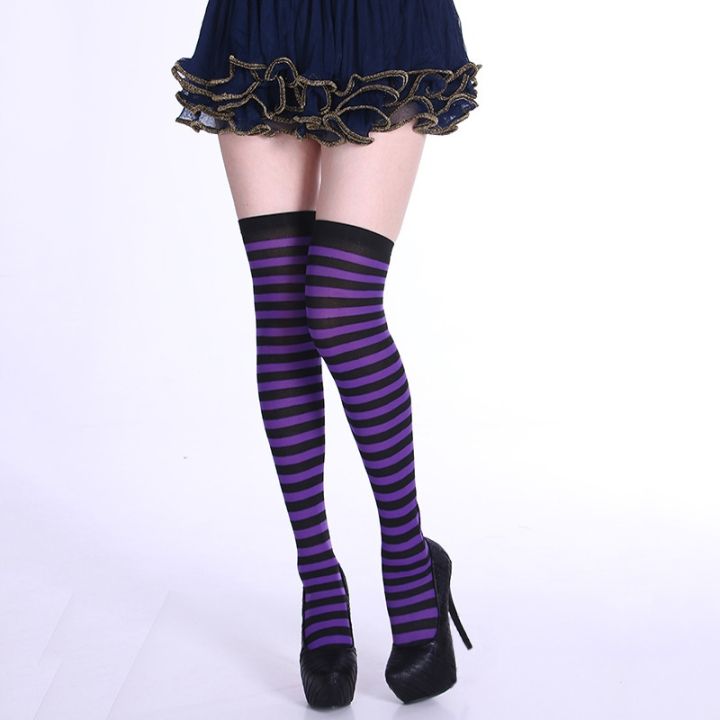 cc-new-striped-over-the-knee-socks-colorful-night-street-personality-thigh-tube-stocking