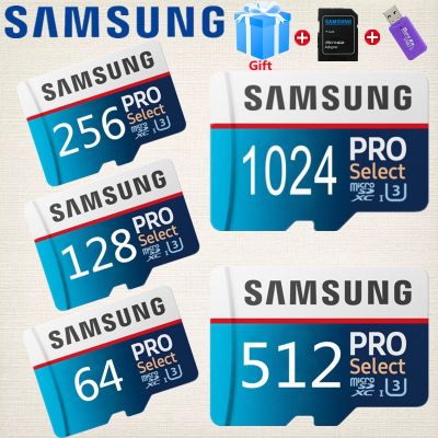 🔥จัดส่งฟรี + COD🔥Samsung เมมโมรี่การ์ด1024GB 512GB 256GB 128GB 100เมกะไบต์/วินาที MicroSDXC U3 Class10 TF Card