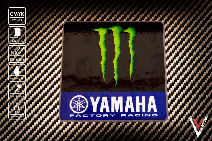 สติ๊กเกอร์ติดรถ Sticker Monster Energy Yamaha Factory 228