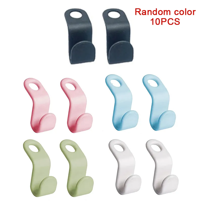 50PCS Clothes Hanger Connector Hooks Space Saving Hanger Mini Hanger  Extender Clips Colorful Home Bedroom Wardrobe Organizer