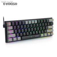 Fashionação Rhe20 61 Teclas De Teclado Mecânico Com Retroliluminação Rgb Usb Tipo C Fio Impermeável 60เดสก์ท็อป Para พีซี