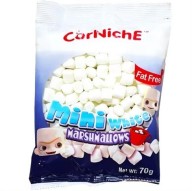 Kẹo Bông Gòn Corniche Mini White Marshmallows Gói 70g thumbnail