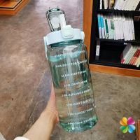 MD ลิตร สีใส  ขวดน้ํา 2000 ml ดีไซน์สวย พร้อมส่ง plastic cup