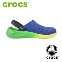 【จัดส่งจากกรุงเทพฯ】 CROCS รองเท้าแตะแบบเกี๊ยะผู้ชายสีน้ำเงินและสีเขียวใหม่รองเท้าแตะกีฬาลำลอง