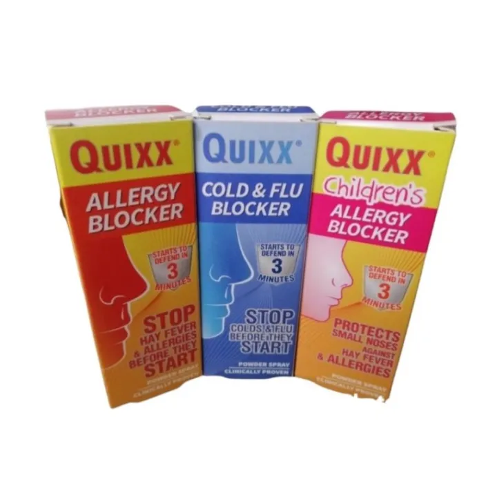 QUIXX NASAL SPRAY ALLERGY BLOCKER COLD FLU BLOCKER 200puffs Lazada PH