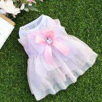 Cat Dog Wedding Dress Summer Pet Dog Clothes Skirt Princess Dresses Yorkshire Pomeranian Shih Tzu maltese Schnauzer Clothing Dresses