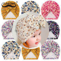 ดอกไม้ที่มีสีสันเด็กหมวกผ้าโพกหัวน่ารักบิ๊กกุทัณฑ์สาวทารกหมวกหมวก Bonnet Headwraps