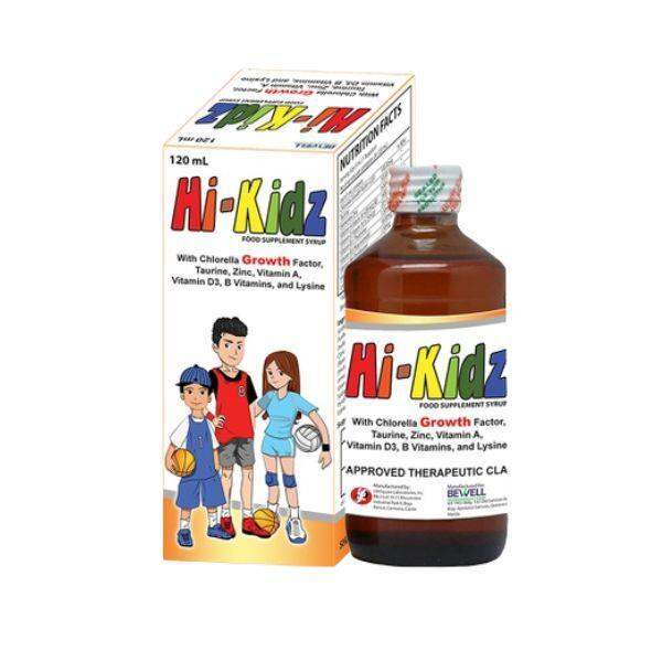 HiKidz with CGF Chlorella Growth Factor Taurine Zinc Vitamin A D B and Lysine Food Supplement