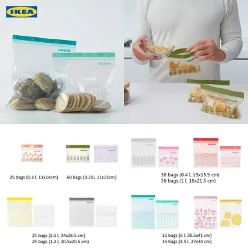 IKEA ISTAD RESEALABLE Bags Plastic Zip lock Resealable Food Sandwich  Freezer 099  PicClick UK
