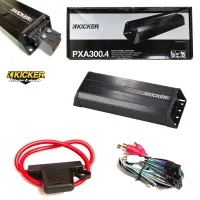 (ของแท้ 100)Kicker 42PXA3004 เพาเวอร์แอมป์มอเตอร์ไซด์ เรือ รถเอทีวี รถยนต์กำลังขับสูงสุด 75วัตต์x 4มีขนาดเล็กเสียงดีสไตล์อเมริกัน