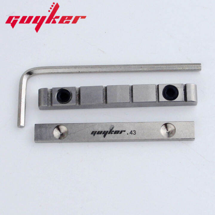 GUYKER Titanium Adjustable Bell Brass Nut Guitar Brass Bridge Nut Split