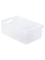 Jujiajia Plastic Food Egg Storage Box Refrigerator Food Fruit Crisper Kitchen Transparent Cutout Storage Box