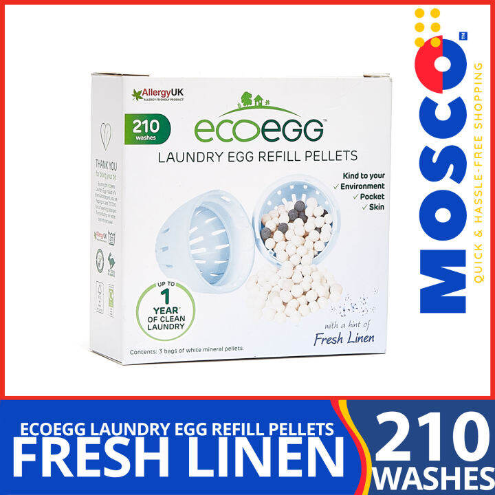 ECOEGG Fresh Linen Laundry Egg Refill Pellets 210 Washes Lazada PH