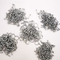 100pcs/lot Straight Curved Cirvular Captive Bead Ring Labret Barbell Nose Eyebrow Lip Ear Studs Stainless Steel Body Jewelry