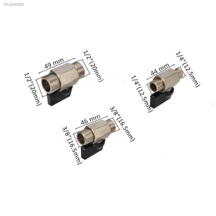 1-4-3-8-1-2-male-thread-brass-ball-valve-air-compressor-valve-water-gas-oil-shut-off-valve-high-temperature-pipe-fitting-1pc