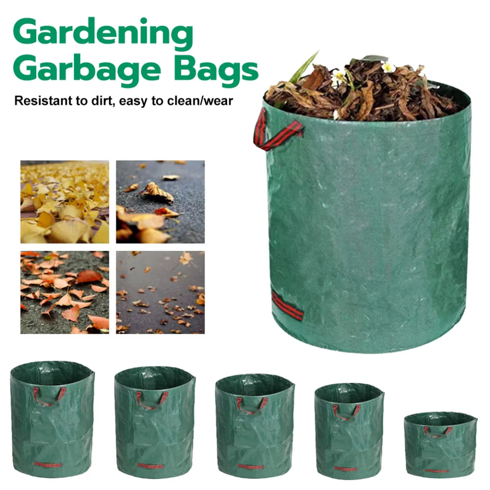 Waterproof Gardening Bag Reusable Foldable Canvas Garden Waste Bag
