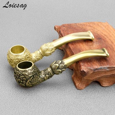 Brass Do Old Antique Play Koi Craftsman Pipe Every Year Fish Carved Tobacco Pipe Artifact Collection Ornaments