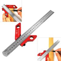 Woodworking Scriber Marking Tool Circle Center Finder 45 Degree 90 Degree Scribe Scribing Rule Layout Gauge 300mm