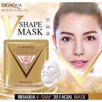 BIOAQUA V-SHAPED MASK แผ่นมาร์คหน้าเรียวรูปตัววี กระชับผิวหน้า บำรุงผิวใส ขาวเนียน