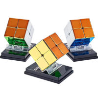 Cyclone Boy กระบวนการชุบโลหะแม่เหล็ก 2x2 Magic Cube Professional SpeedCube Cubo Magico ปริศนาของเล่นสำหรับเด็กของขวัญเด็ก-fhstcjfmqxjkf