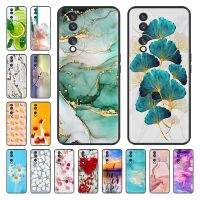 for Honor 70 case Honor70 Silicone TPU Soft Cover for Huawei Honor 70 5G Phone Cases Cover Coque Protective Bumper Ginkgo Leaf Phone Cases