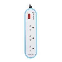 รางปลั๊กไฟ 3 ช่อง 1 สวิตช์ ELECKTA ET3146-2BL 2 เมตร สีฟ้าPOWER STRIP ELECKTA ET3146-2BL 3-OUTLET 1-SWITCH 2M BLUE **ขายดีที่สุด**