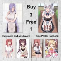 Japanese Anime Cartoon Sexy Girl Wall Art Poster Canvas Prints Modern Kawaii Home Living Room Aesthetic Decorative Painting Gift Wall Décor