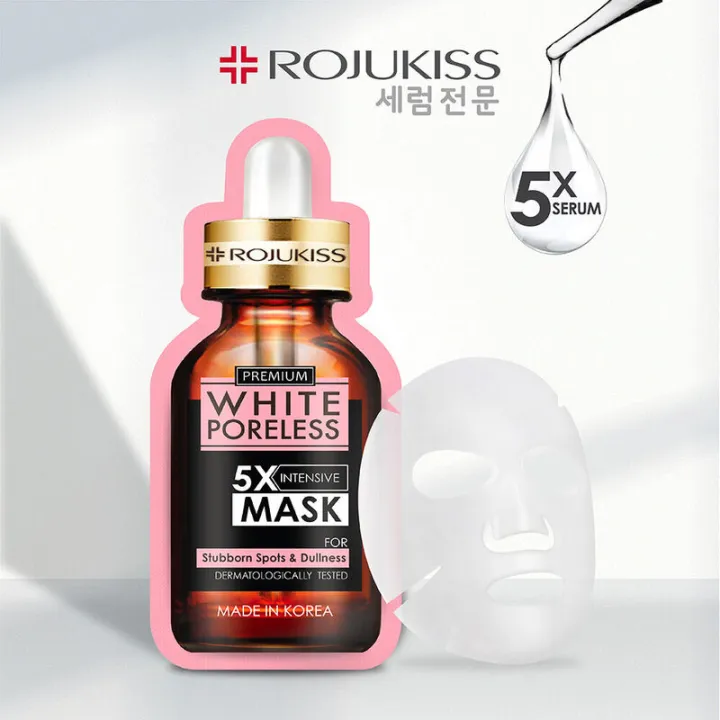 rojukiss-white-poreless-5x-intensive-mask-25ml-โรจูคิส-ไวท์-พอร์เลส-5x-อินเทนซีฟ-มาสก์