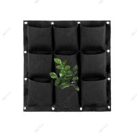 9 Pockets Wall Hanging Planting Bags Vertical Garden Planter Non-woven Fabrics Grow Bags Flowerpot Balcony Decoration WB15TH