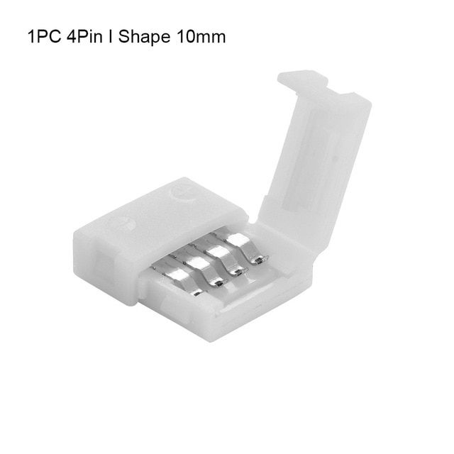 10mm Connector 4 Pin L T Cross Shape Pcb Solderless Corner Connector Strip Connector For Rgb 