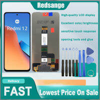 Redsange หน้าจอ LCD 6.79นิ้วของแท้สำหรับ Xiaomi Redmi 12 23053RN0 2A ชิ้นส่วนจอสัมผัสแอลซีดีของเครื่องแปลงดิจิทัลหน้าจอ LCD อะไหล่สำหรับหน้าจอ Xiaomi Redmi 12นิ้ว