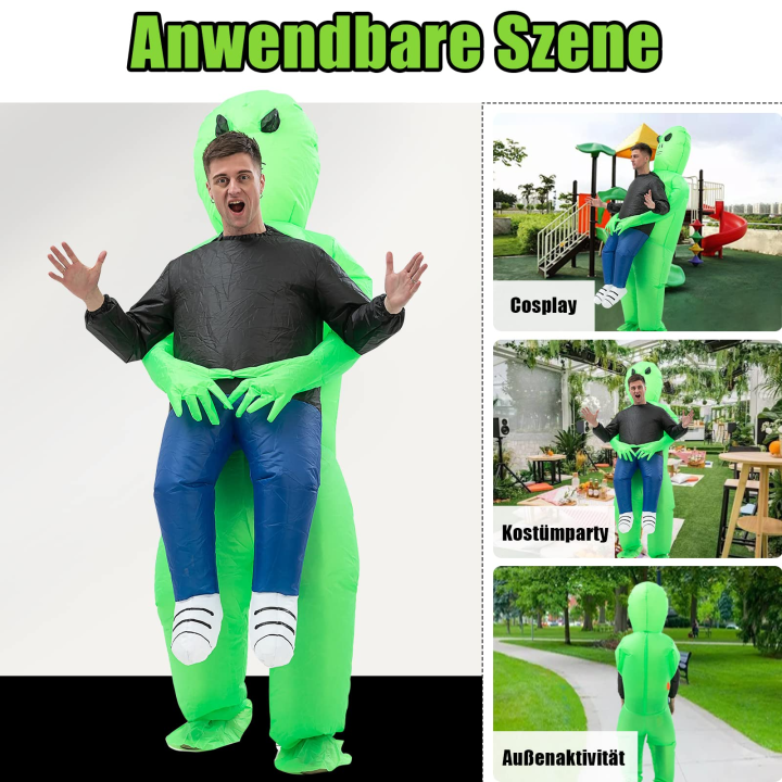 Alien Inflatable Costume Boys Girl Party Cosplay Costume Funny Suit ...