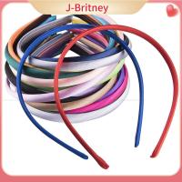 ผ้าซาตินสีที่คาดผมซาตินคลุม J-BRITNEY 1ซม. ผ้าคาดศีรษะสีพื้นสีสันสดใสสายรัดอลิซสายรัดผมเด็กผู้หญิง DIY