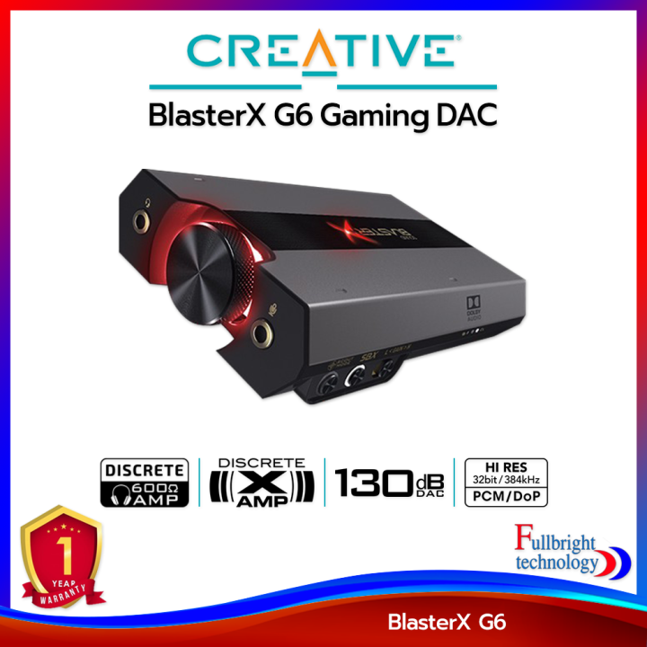 Creative Labs Sound Blaster G6 Creative Sound BlasterX G6 Gaming