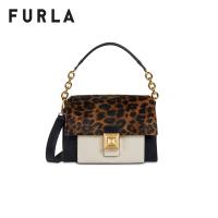 FURLA กระเป๋าสะพายผู้หญิง รุ่น FURLA DIVA S SHOULDER BAG TONI NATURALI+ONYX