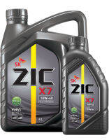 ZIC  X7 น้ำมันเครื่องยนต์ดีเซล SAE 10w-40 ขนาด 7ลิตร สังเคราะห์แท้ เกรด พรีเมี่ยม ผลิตจากประเทศเกาหลีใต้ รุ่นแนะนำ Isuzu Toyota Ford Mazda Nissan Hyundai