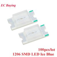 100pcs 1206 SMD LED Highlight Ultra Bright Ice Blue Color LED Light Diode Emitting Diodes DIY Electrical Circuitry Parts