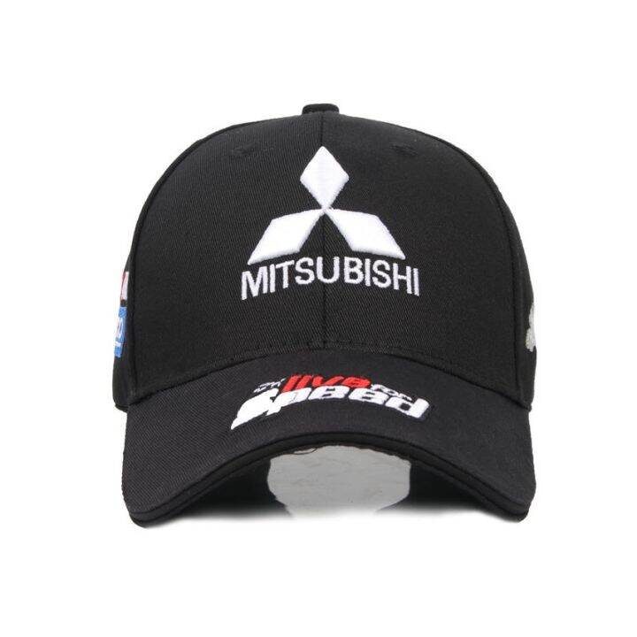 ☑ Mitsubishi logo baseball cap embroidery car logo baseball cap bicycle