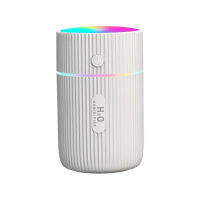 Car Air Humidifier เครื่องฟอกอากาศแบบพกพาพร้อมไฟกลางคืน LED 2โหมด USB Power Oil Diffuser สำหรับอุปกรณ์ตกแต่งภายในรถยนต์