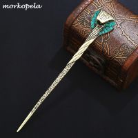 【CW】 Morkopela Snake Hair Stick Jewelry Vintage Rhinestone Hairpin Sticks Women Banquest Crystal Hair Pins Accessories