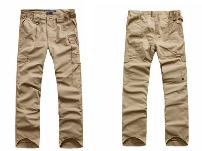 ฤดูร้อนตั้งแคมป์เดินป่าท่องเที่ยวสีกากีกางเกงผู้ชาย Ripstop กางเกงกันน้ำทหารต่อสู้กางเกงขายาวกางเกงยุทธวิธี