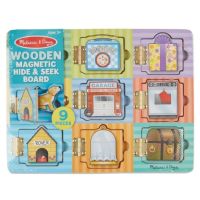 [9ชิ้น] รุ่น 474 ชุดแม่เหล็กแมชชิ่งภาพรุ่นสิ่งรอบตัว Melissa &amp; Doug Magnetic Hide and Seek Board รีวิวดีใน USA อย่างดีผ่านมาตรฐาน ของเล่น มาลิซ่า 2 ขวบ