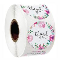 hot！【DT】☼✙  500 Pcs Pattern Round Stickers 1 Inch Labels Mail for Thank You Business Decoration